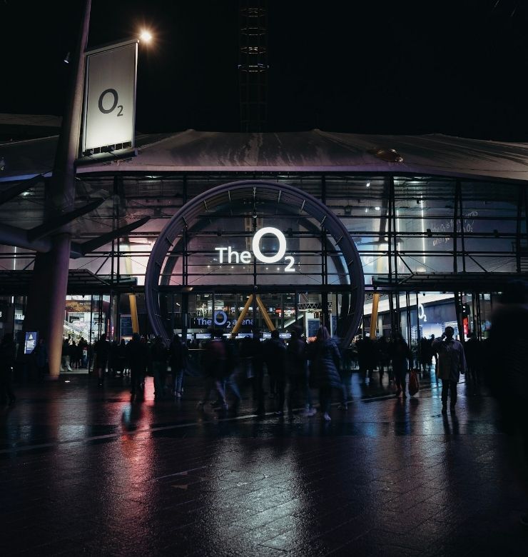 o2 arena entrance
