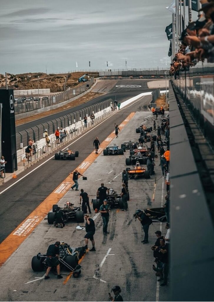 pit stop at an F1 track